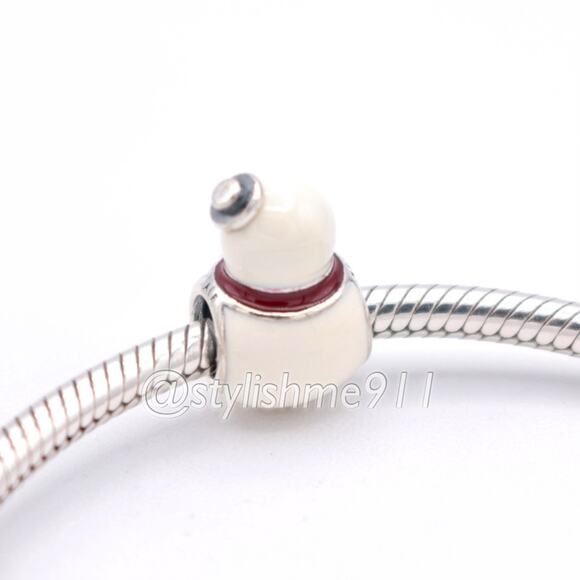 PANDORA Retired Happy Snowman Charm - 791406ENMX - Picture 4 of 10